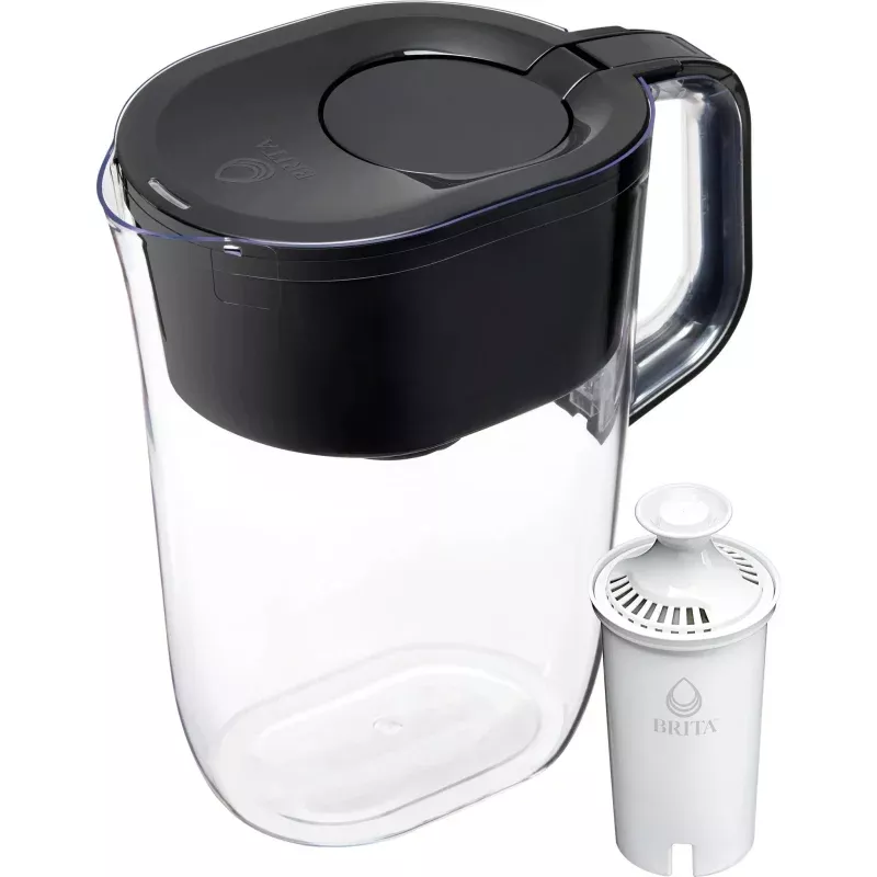 10-Cup Water Pitcher Dispenser - Black