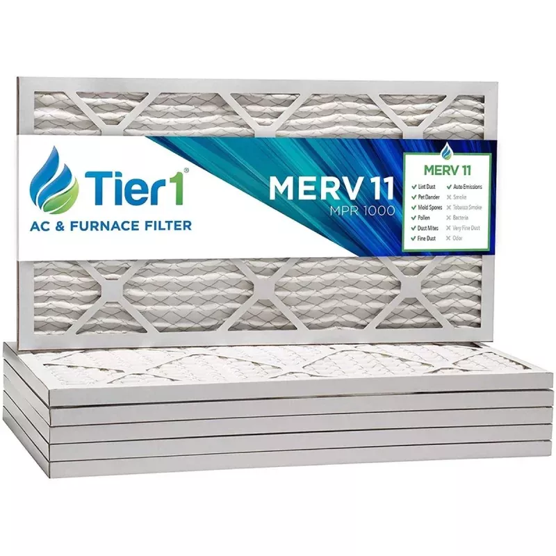 12x20x1 Merv 11 Universal Air Filter By Tier1 (6-Pack)