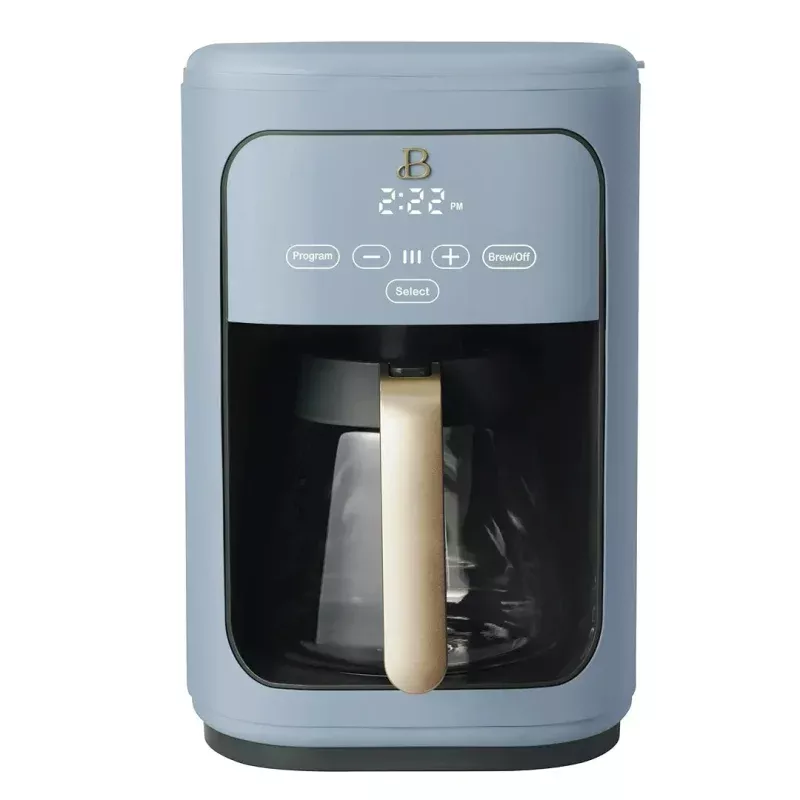 14-Cup Programmable Coffee Maker with Touch-Activated Display - Blue