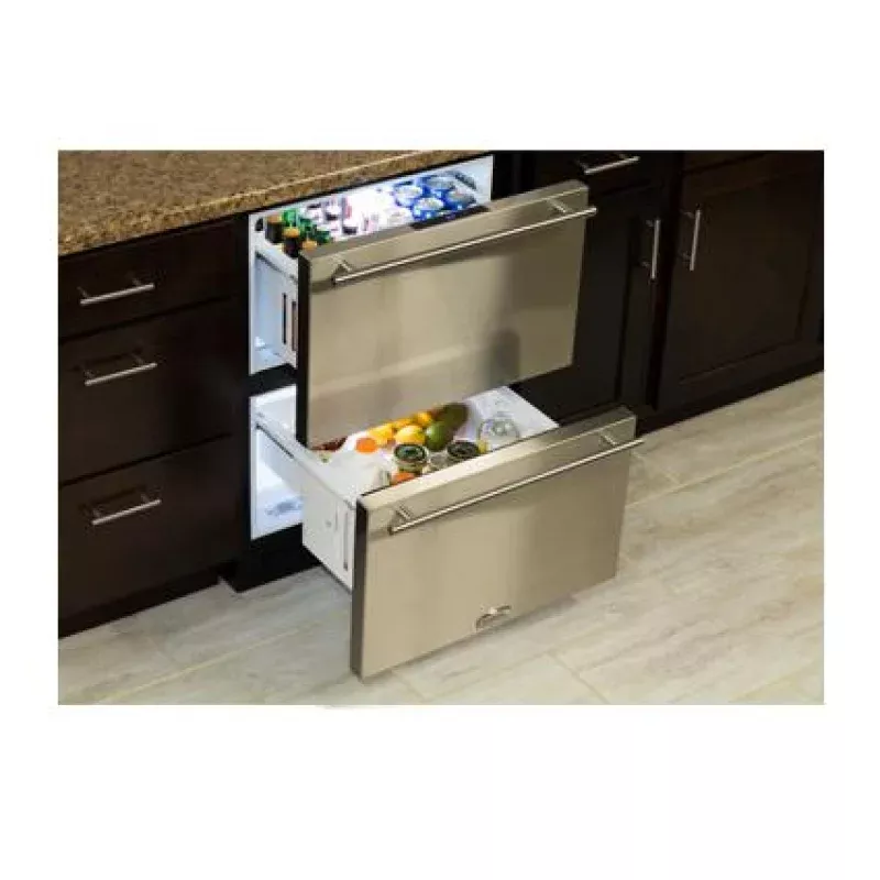 24" Refrigerated Drawers - Marvel Refrigeration - Solid Panel Ready Drawer Front