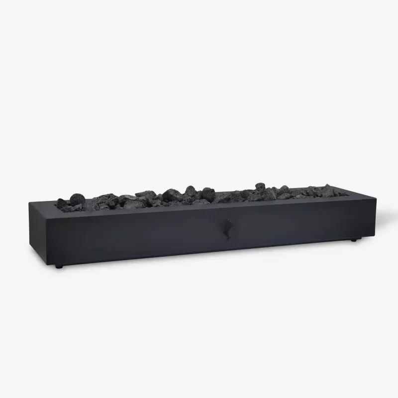 28" Outdoor Tabletop Fireplace Black - Threshold