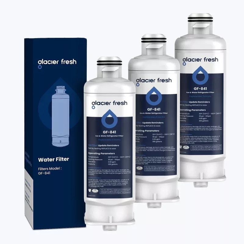 3-Pack DA97-17376B, DA97-08006C, HAF-QIN Replacement Samsung Water Filter by Glacier Fresh