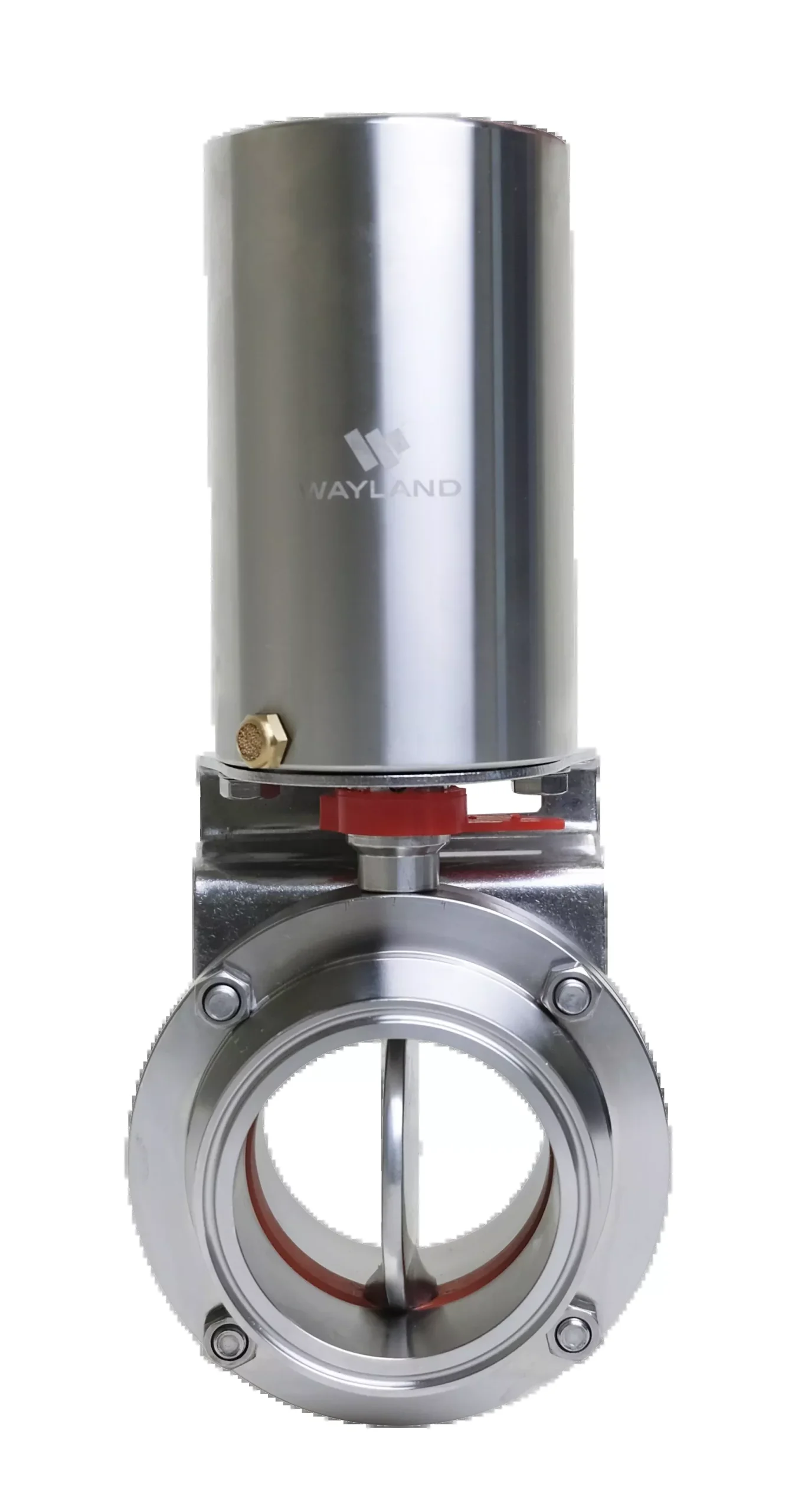 3" Tri-Clamp Butterfly Valve - Silicone Seals & NC Actuator