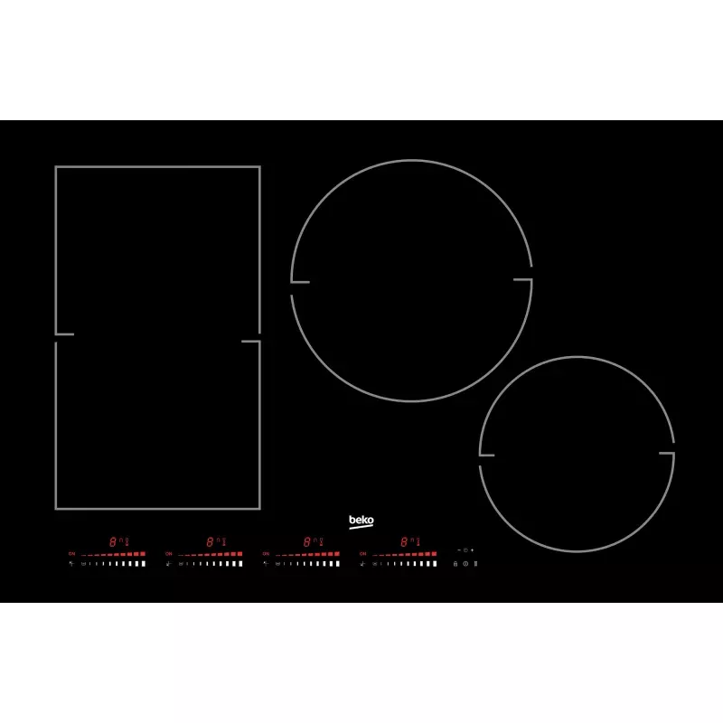 30" Built-In Induction Cooktop with 4 Zones and Touch Control