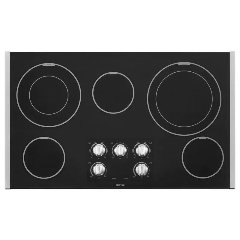 36-inch Wide Electric Cooktop with Dual-Choice Elements