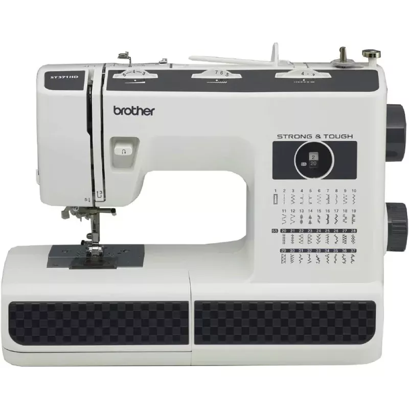 37 Stitch Strong and Tough Sewing Machine - White/Black