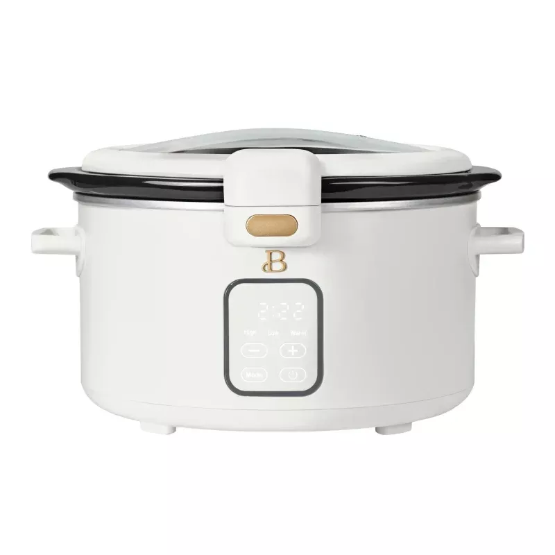 4 Qt Digital Slow Cooker - White Icing