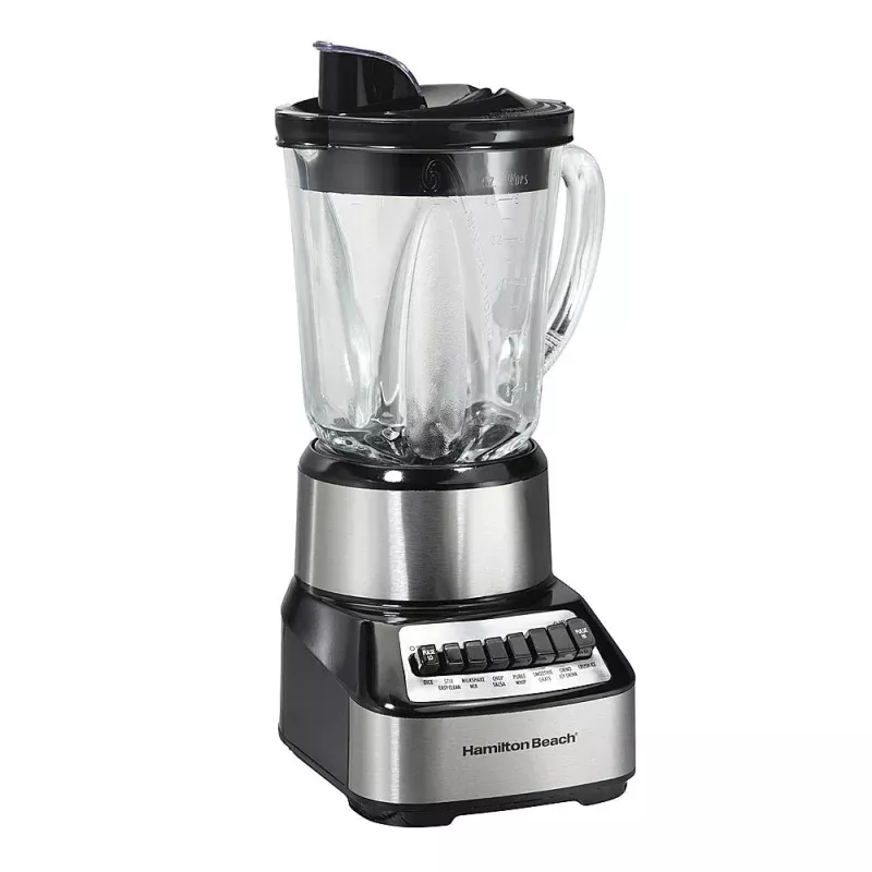 40 oz Chrome Multi-Function Countertop Blender with Patented Wave Action