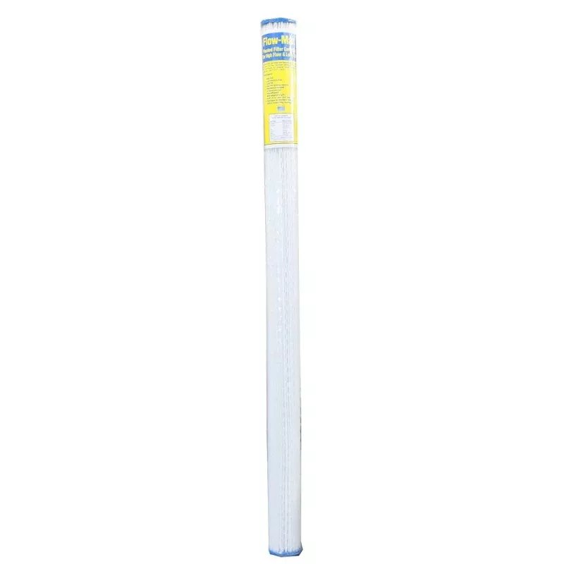 40" x 2-3/4" Flow-Max Pleated Poly - 20 mic