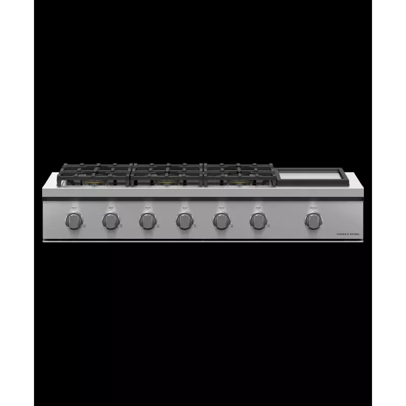 48" Series 9 6 Burner Gas with Griddle Rangetop
