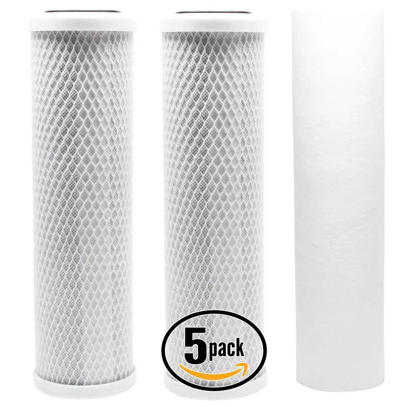 5-Pack Replacement Filter Kit for Axeon L1-200 RO System - Includes Carbon Block Filters & Polypropylene Sediment Filter