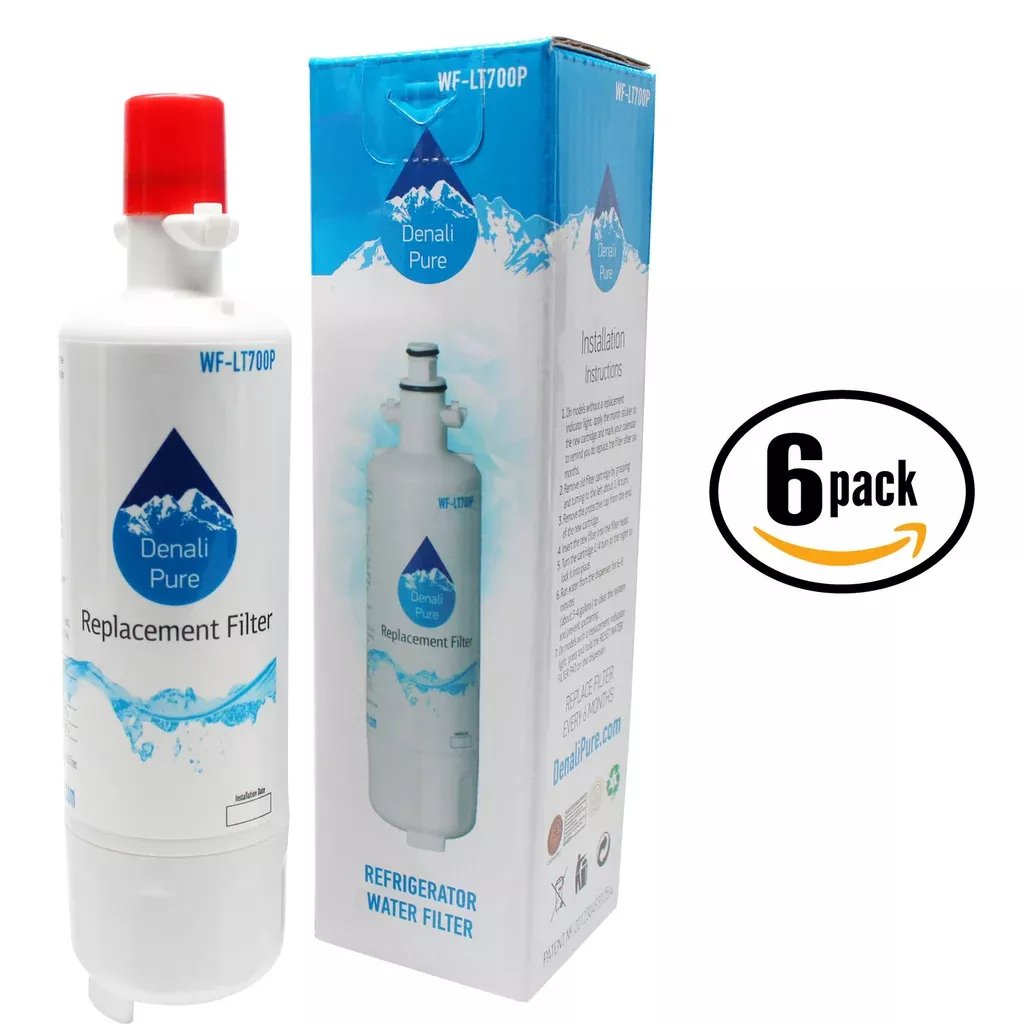 6-Pack Home Depot HDX 1000010207 Refrigerator Water Filter Replacement