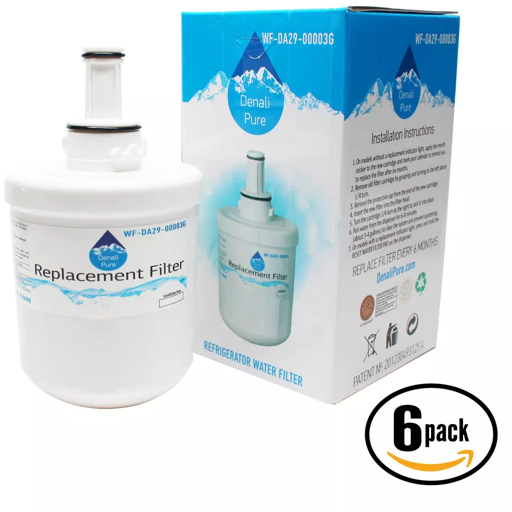 6-Pack Samsung RF266ACWP Refrigerator Water Filter Replacement