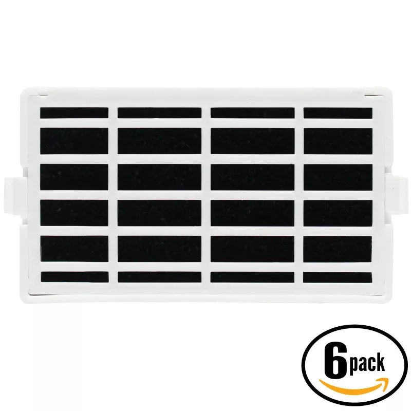 6-Pack Whirlpool GSC25C4EYW02 Refrigerator Air Filter Replacement
