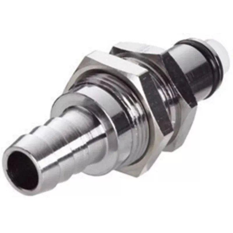 73200 NSF Valved Panel Mount Hose Barb Coupling Insert 3/8 ID Barb