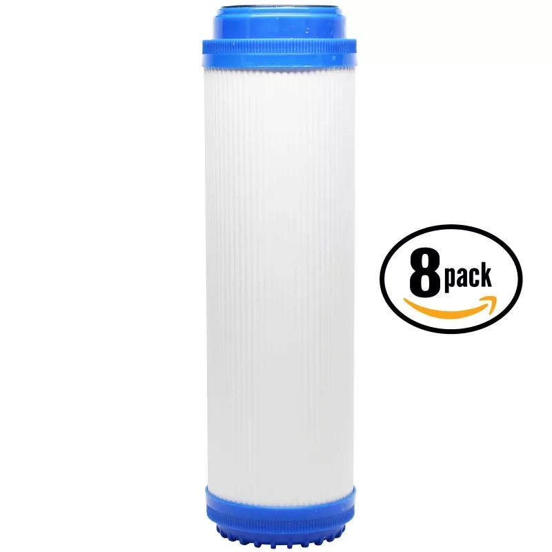 8-Pack Isopure ISO-RO6ALK Granular Activated Carbon Filter Replacement