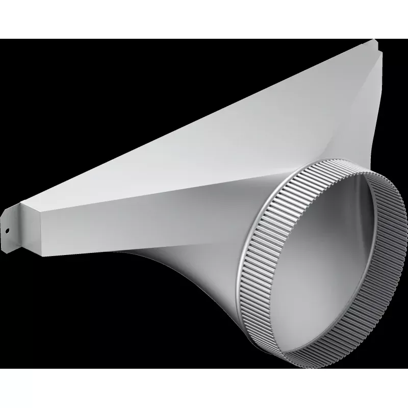 8" Stainless Steel Side/Rear Transition for Downdraft