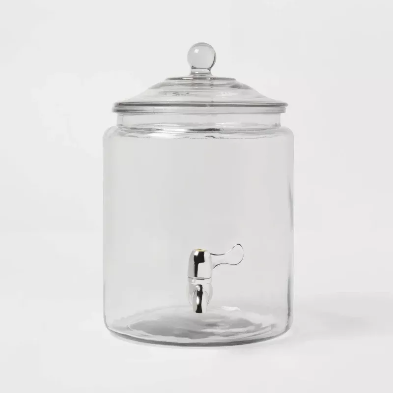 8qt Glass Beverage Dispenser - Traditional Drink Server