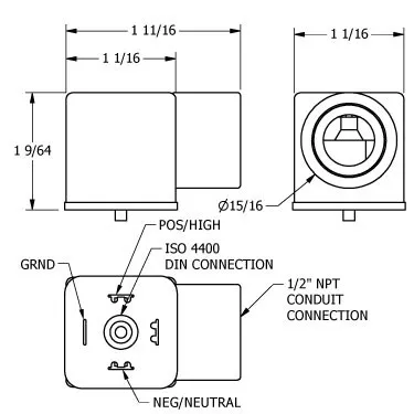 AAA Valves EDC - DIN Cap