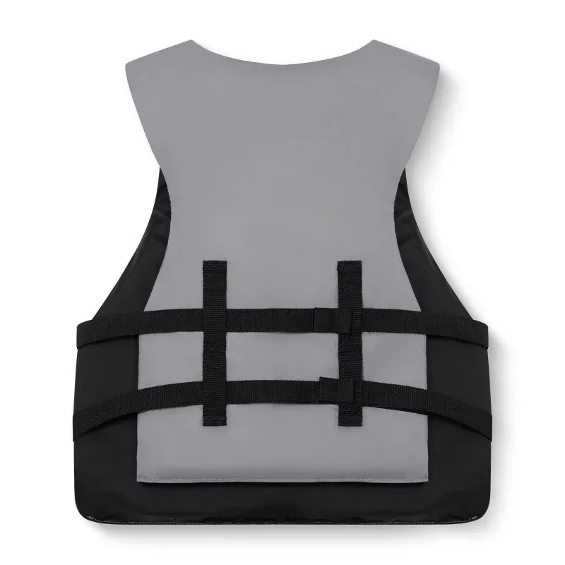 Adult Basic Life Jacket Vest - Light Gray/Black