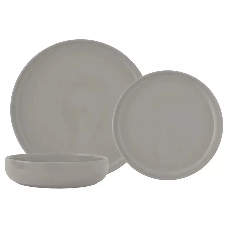 Alma Dinnerware Set, 12-piece - Gray