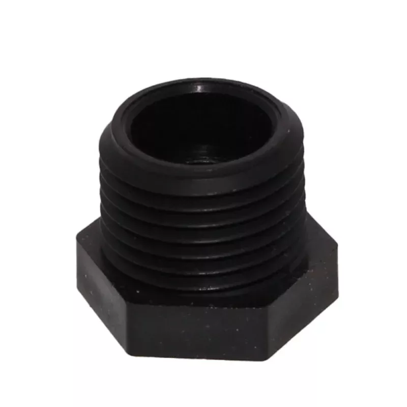 Bushing 1" MNPT x 1/2" FNPT Polypro Black