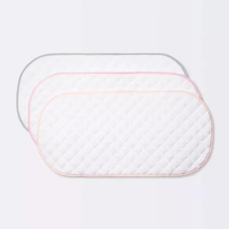 Changing Pad Liner White with Pink Edge - 3pk