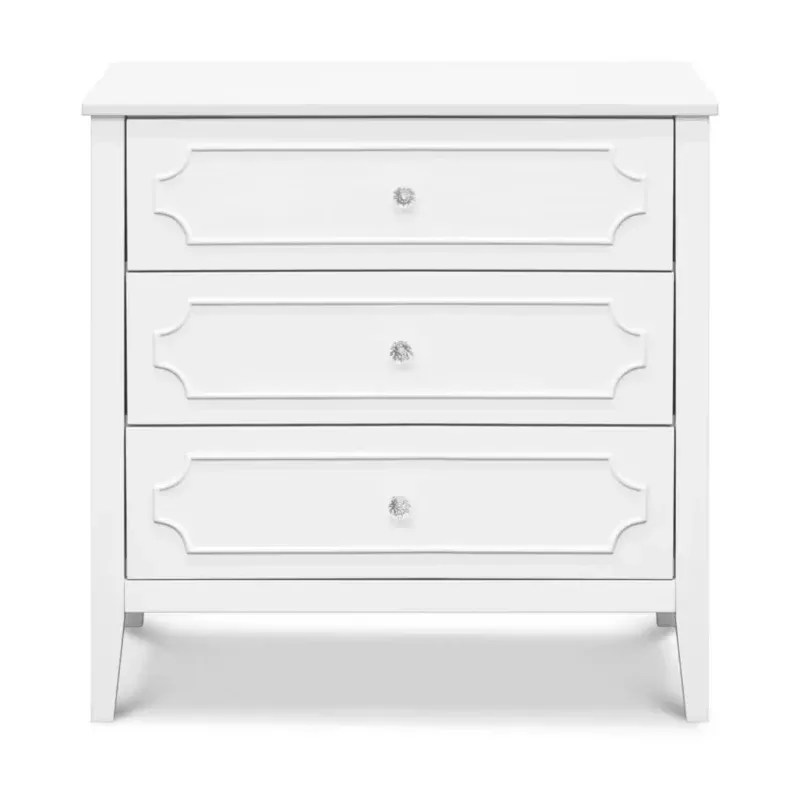 Chloe Regency 3-Drawer Dresser - White
