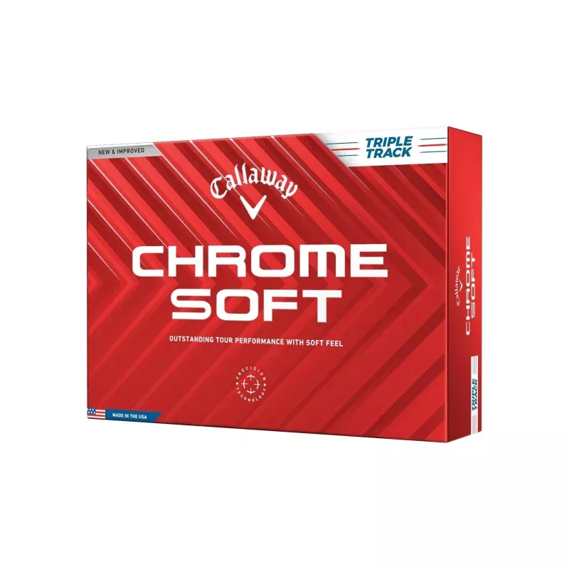 Chrome Soft Triple Track Golf Balls - 12pk