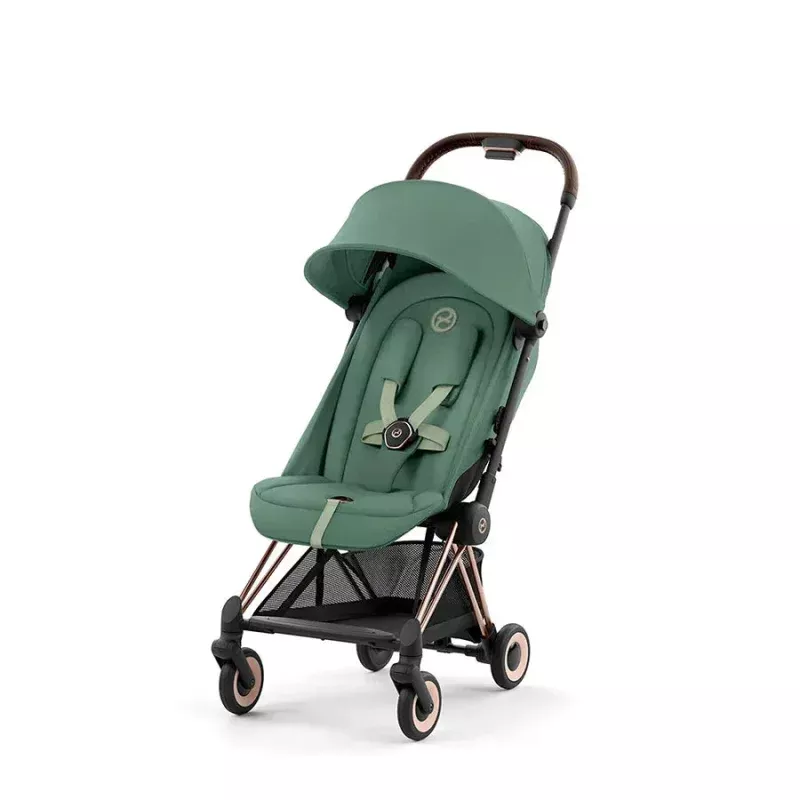 COYA Compact Stroller - Rose Gold / Leaf Green