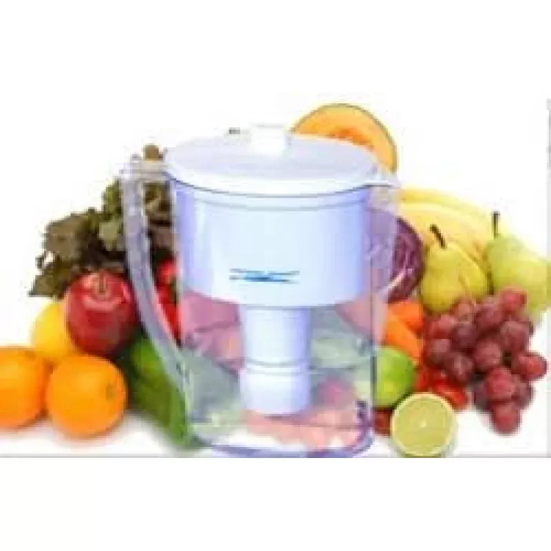 Crystal Quest CQE-PI-00601 Blue Water Filter Pitcher