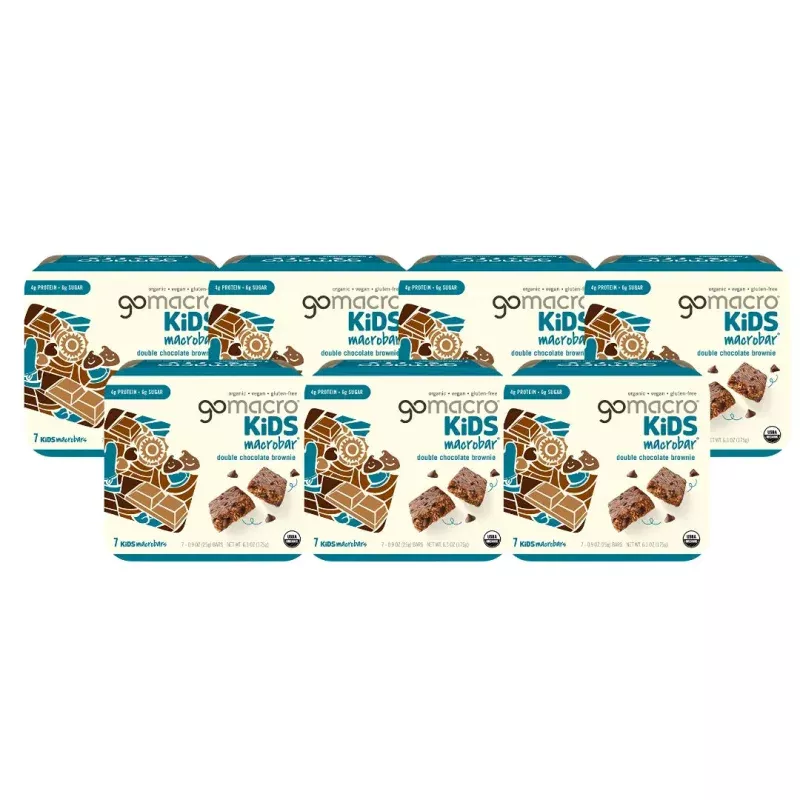 Double Chocolate Brownie Kids MacroBar (7 Boxes, Total 49 Bars)