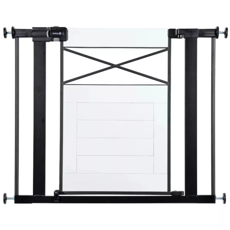 Easy Install Wall-Through Gate - Black