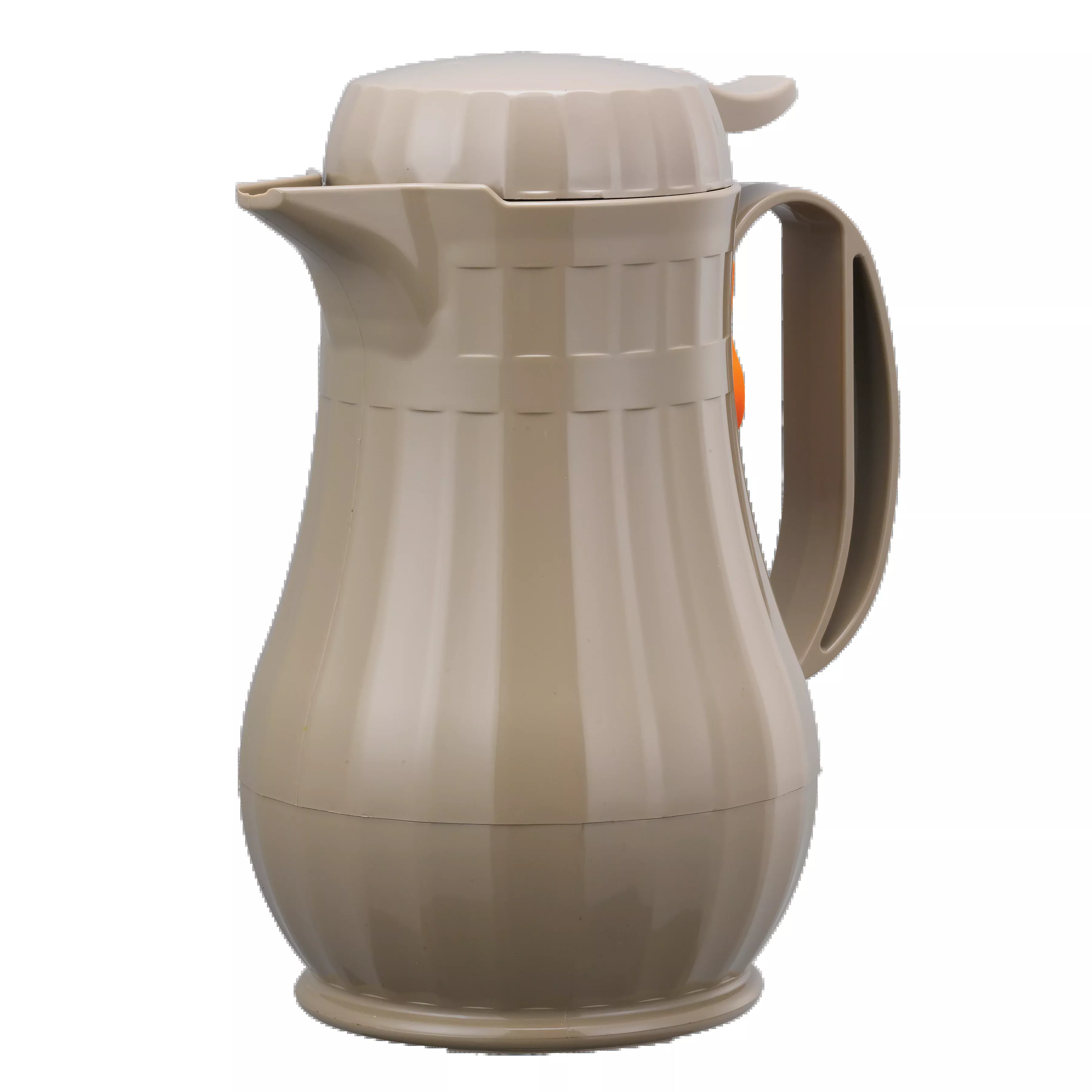 Eco-Serv™ Carafe 0.6-Liter Foam Lined Plastic Server with Push Button Lid in Latte