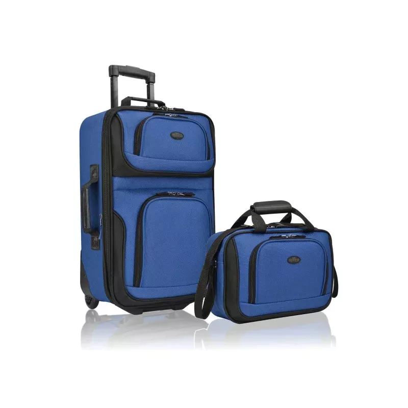 Expandable Softside Carry On Luggage Set - Royal Blue