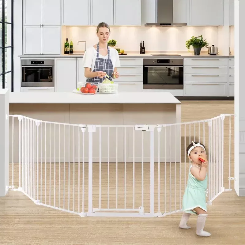 Extra Wide Baby Gate - White