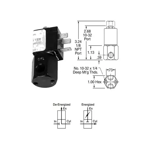 Fabco 83-G-0-24VDC - Hex Body Series Electrical Valve