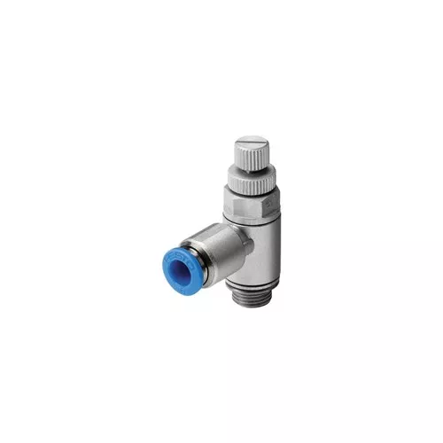 Festo GRLA-1/4-QS-10-RS-D One-way flow control valve