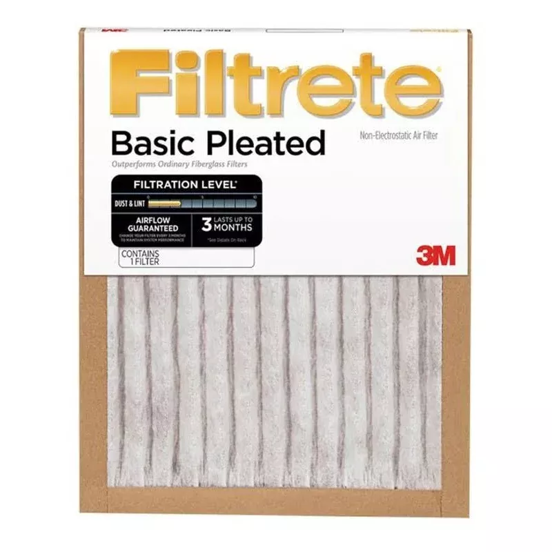 Filtrete Basic Air Filter 3M Pleated Furnace Pad