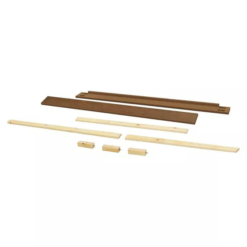 Full Size Bed Conversion Kit - Natural Walnut