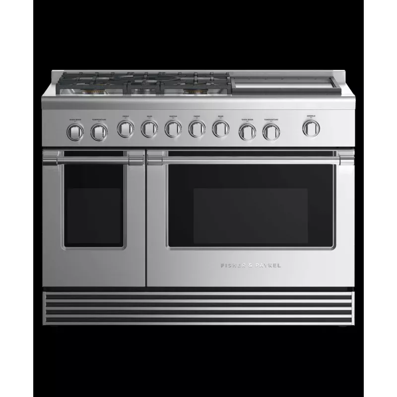 Gas Range, 48", 5 Burners with Griddle