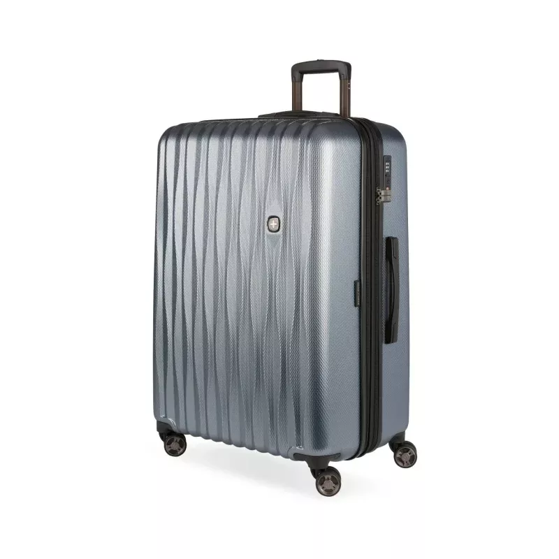 Hardside Large Checked Spinner Suitcase - Iron Gray