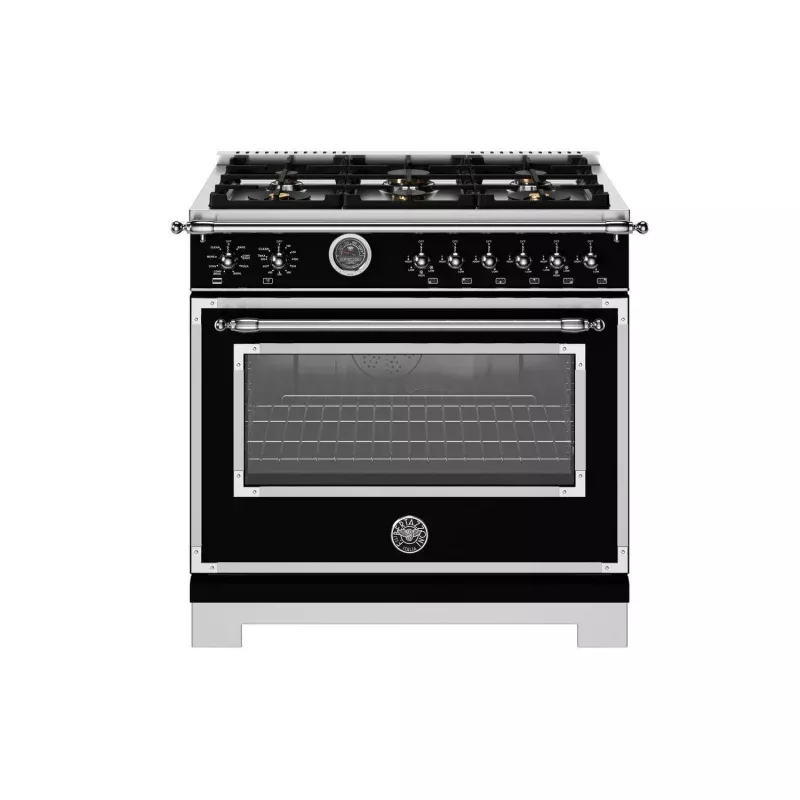 Heritage 36" Range Dual Fuel Self Clean Nero Black