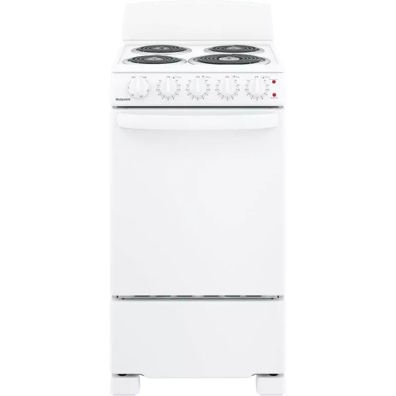Hotpoint RAS200DMWW Energy Star 20" Electric Free-standing Front-control Electric Range White