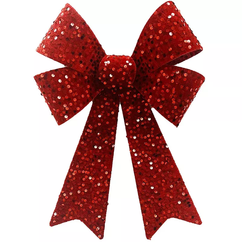 Jumbo Velvet Sequin Bow