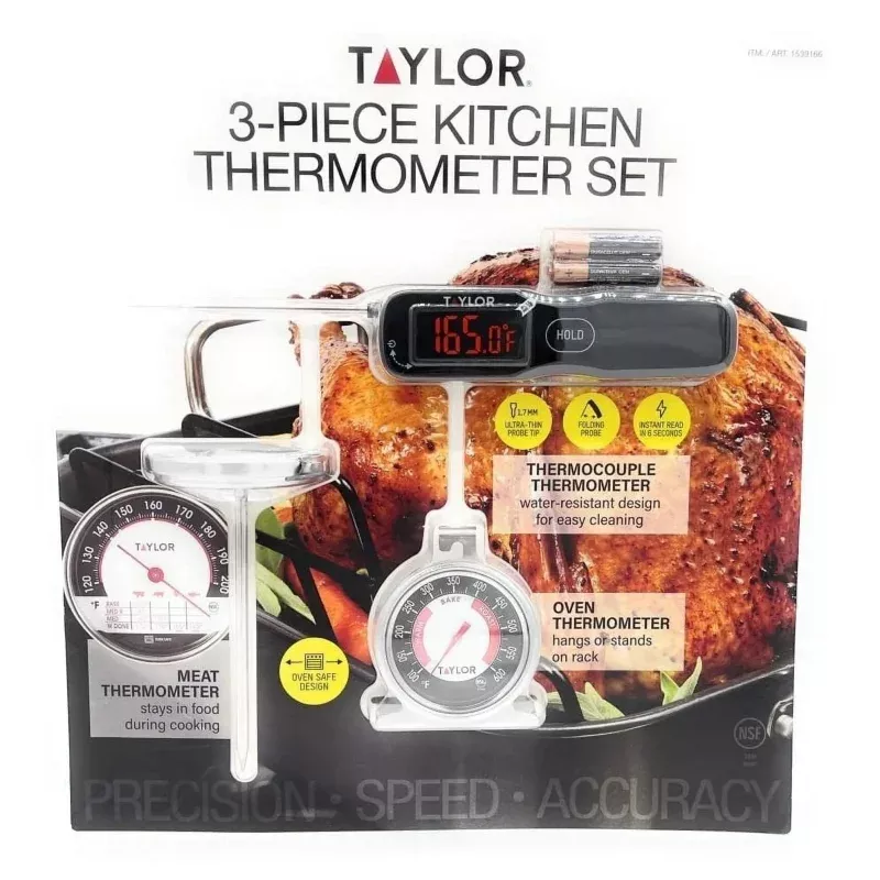 Kitchen Thermometer Set - 3 Piece