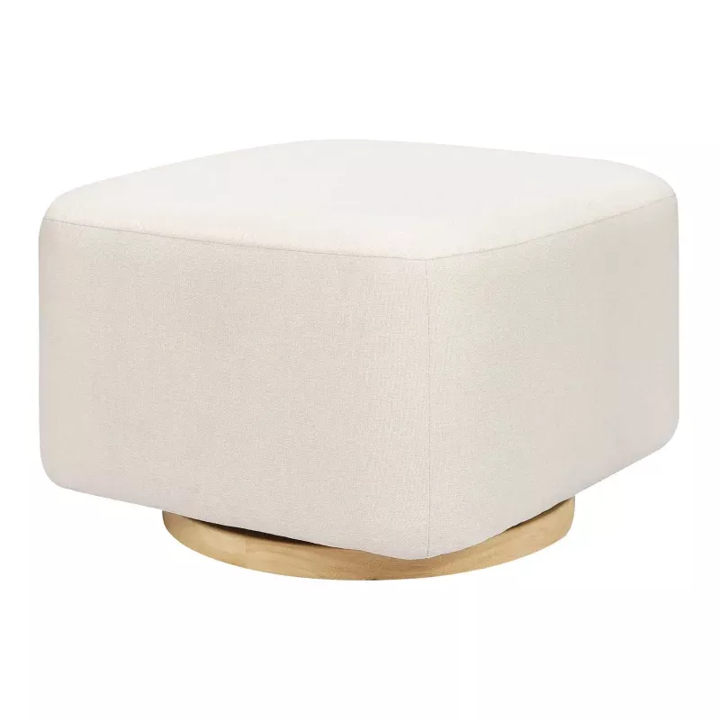 Kiwi Gliding Ottoman - Light Wood Base