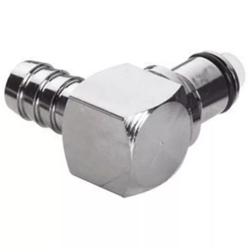 LCD23006 Valved Elbow Hose Barb Coupling Insert 3/8 ID Barb