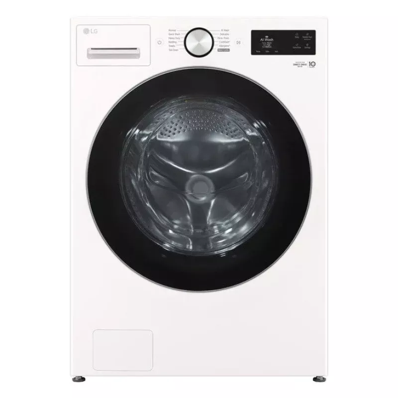 LG WM5800HAA 5.0 Cu. Ft. Mega Capacity Smart Front Load Washer With Turbowash 360, Ai Sensing And Hybrid Electronic Controls With Lcd Display Alpine White