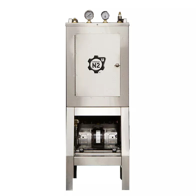 Low-Volume Nitrogen Generator - Nitrogen 2 U with Compressor and Storage Tank